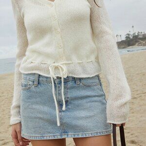J GALT MALIA MINI DENIM SKIRT SM NWOT